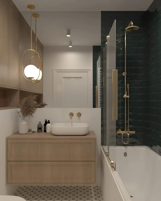 bathroom renovation with enhanced wall insulation for energy efficient